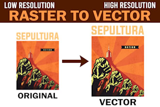 do vector tracing, convert any logo or image to vector