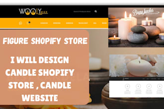 build candle shopify store candle website candle dropshipping store website
