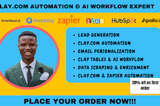 clay com lead generation cold email data enrichment hubspot zapier instantly ai