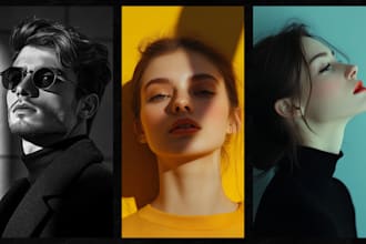 create realistic ai portrait with a clean style