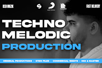 make techno song, melodic techno music track