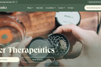 design cannabis hemp cbd marijuana weed landing page cannabis cbd website