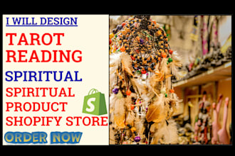 design tarot reading shopify store spiritual website spiritual product store