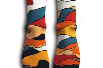 draw unique socks design or sketch for you