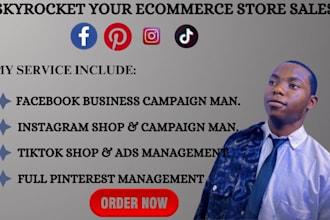 promote your etsy, shopify, wix, ebay, squarespace on tiktok shop or ads