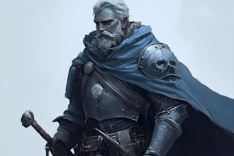 make a d and d character art and dnd character art