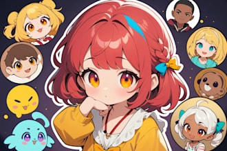 do custom cute doodle avatar for your nft art collection