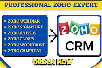 zoho webinar zoho sign zoho sheet flows zoho workdrive zoho calendar zoho crm