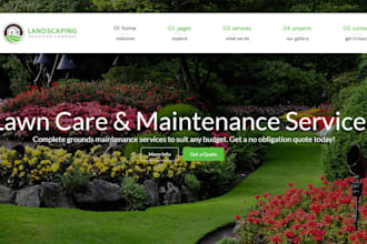 design landcapping website design and redesign