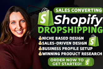 build shopify dropshipping store, design automated shopify store, ecommerce