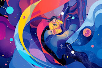 paint digital abstract art illustration