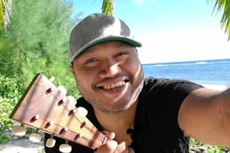sing a personalized birthday song with my ukulele
