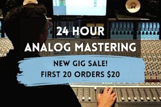 do an analog master in 24 hours