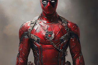 draw comic book cartoon and custom illustration digital art