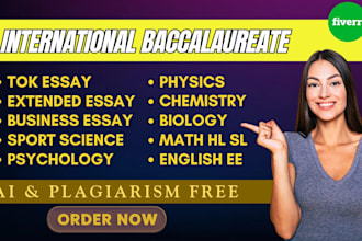 write and check extended essay, ia, ee, hl, sl, io, ib