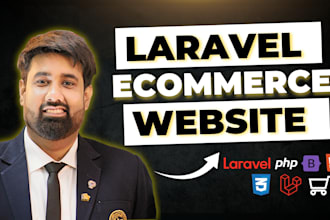 build a dynamic ecommerce website using laravel cms