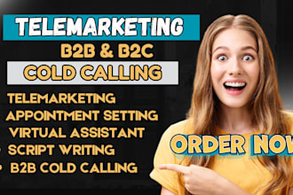 b2b cold calling telemarketing real estate virtual assistant appointment setter