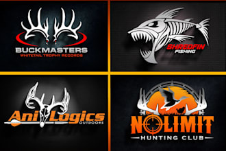 do vintage hunting outdoor travel adventure mountain deer fish camping logo