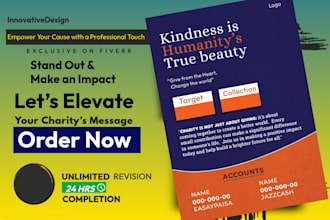 professional charity flyer design, nonprofit and fundraising flyers