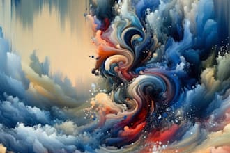 create paint unique digital art abstract, surrealism