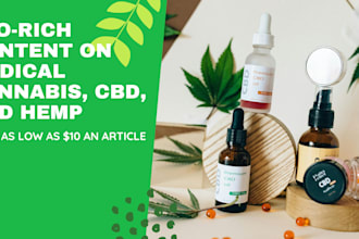write well researched SEO articles on medical cannabis