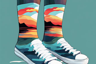 create sublimation all type of unique socks design and patterns