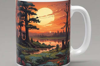 create custom coffee mug design and coffee cup design
