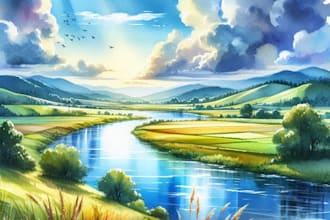 paint watercolor illustration and watercolor