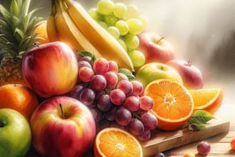 draw food and drink watercolor illustration