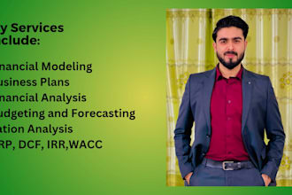 prepare a startup financial model and business plan