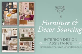 source furniture and decor for organic modern or boho interior design