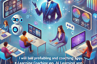 develop tutoring app, coaching app, ai learning app, fitness app, meditation app