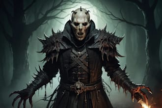 create fantasy horror and fantasy horror character