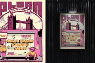design an edgy or underground party event poster