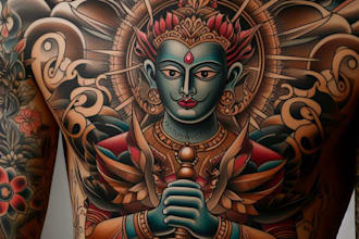 draw an old school tattoo style artwork for you