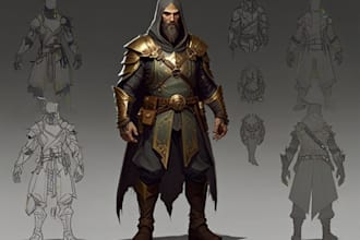 do concept art and character design
