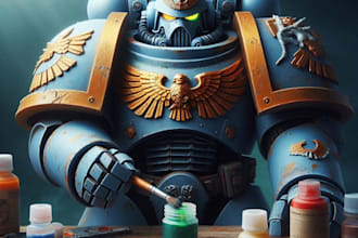 draw your warhammer 40k, digital concept art
