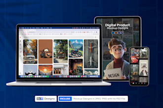 design device mockups, ecover bundles, and course mockups