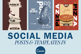 create premium canva posts for social media
