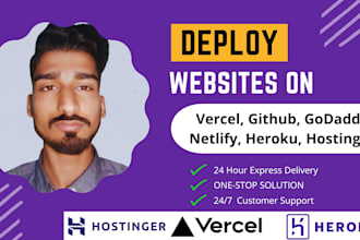 deploy reactjs, nextjs website seamlessly to vercel, netlify, or github