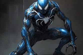 create fantasy style game character art