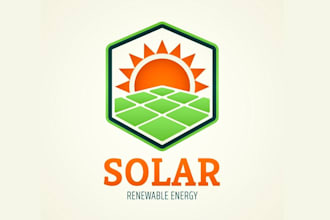 do solar electrical plumbing green energy logo design