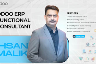 be your odoo functional consultant and implementation