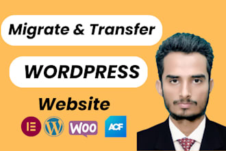 migrate wordpress website, transfer,backup wordpress website