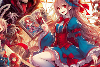 create manga, comic and anime artwork