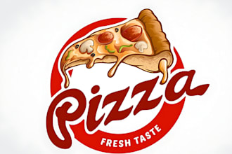 design fast food, pizza, burger, grill and restaurant logo