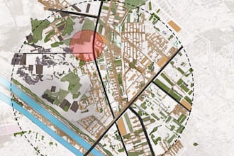 render floor plans, master plan, site and location plan on photoshop