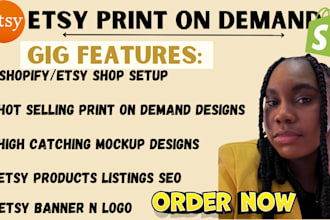 setup etsy shopify print on demand store, etsy print on demand store etsy seo