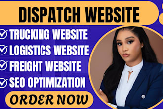 create professional website  moving logistics trucking freight dispatch