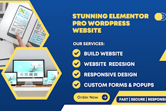 design a secure and professional website on wordpress with backup and updates